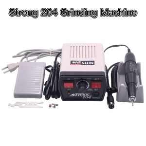 ไมโครมอเตอร์ขนาดเล็กเครื่องขัดเงาทรงพลัง204 + 102l เครื่องบดกดสลัก35000 Rpm เครื่องขัดไฟฟ้าเครื่องขัดเงาเล็บ/อัญมณี/เครื่องประดับ