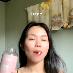 Collagen glutathione whitening vitamins gummies antioxidants melanin reduction beauty supplements