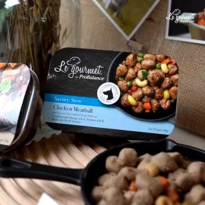 Le Gourmet LeGourmet by ProBalance Savory Stew Chicken / Chicken Lamb Meatball Dog Wet Food 230G