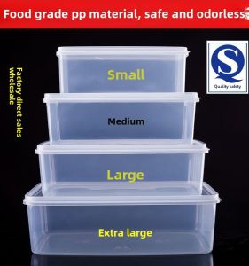 Food-grade Rectangular Transparent Meat Storage Box