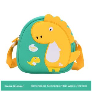 Kids Bag Kindergarten Mens and Womens Baby Fashion Crossbody Bag Ultralight Dinosaur Cartoon Cute Clutch Waterproof Chest Bag