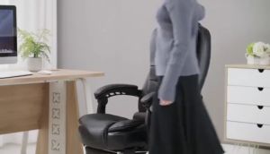 [Nhập RS0822 giảm 30k cho đơn 99k]Ghế văn phòng có Massage lưng cao cấpngả lưng tựa đầu chống mỏi chân xoay 360 độ