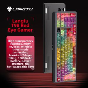 Langtu | Transparent Customizable Hot-swappable Tri-mode Wireless Bluetooth Mechanical Keyboard
