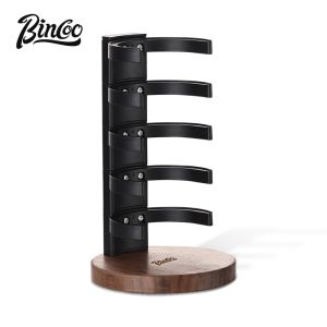 BINCOO Coffee Portafilter Bowl Storage Rack Coffee Machine Handle Grounds Bowl Storage Shelf Coffee Equipment Accessories 58MM