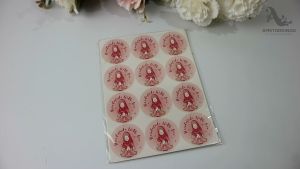 60 Pcs Handmade With Love Hijab TY024 Thank You Sticker