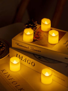 Đèn Nến Điện Tử Phát Sáng Trang Trí Không Gian Nội Thất Tiệc Tùng Đèn Bàn Pha Lê Phong Cách Cổ Điển Trang Trí Giáng Sinh