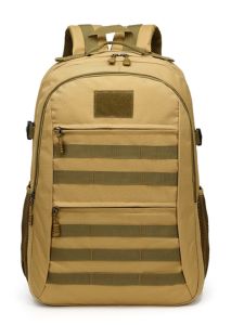 Outdoor Camouflage Backpack Large Capacity Travel Mens Shoulder Bag Hiking Bag Multi-Functional Sports Bag with Water Bottle Pocket