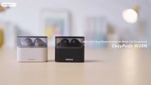 REMAX COZYPODS W28N ANC + ENC DUAL NOISE CANCELLING TWS Wireless Bluetooth V5.4 Earphones Long Battery Life Earbuds
