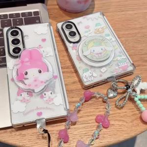 Sanrio | Ốp Điện Thoại Từ Tính Hình Chú Chó Yugui Sanrio Dễ Thương Dành Cho Samsung Galaxy Z Fold 8 Ultra Z Fold 8 7 Kèm Móc Treo - Chống Sốc Chống Xước