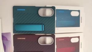 Samsung | Carbon Fiber Kickstand Case For Samsung Galaxy Z Fold8 Fold 8 Ultra With 2Pcs Tempered Glass Screen Protector Phone Cover Funda