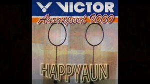 VICTOR AURASPEED 9000 BADMINTON RACKET (FREE STRING GRIP)