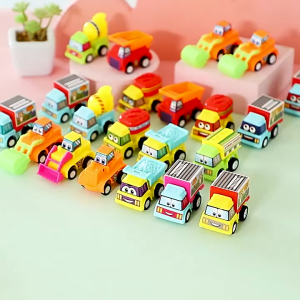 Pull Back Car Cartoon Engineering Vehicle Bus School Bus Truck Shape No Battery Kindergarten Small ToyGift