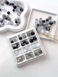 8/10/12mm 10/20pcs Resin Imitation Cat Eye Round Glass Beads For DIY Jewelry Making Bracelets Necklaces Accessory Crafting