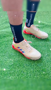 PannoFluxus ถุงเท้าฟุตบอลมืออาชีพถุงเท้าฝึกซ้อมกีฬาฟุตบอลกันลื่น