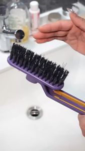 Bàn Chải Chà Sàn Nhà Tắm Kèm Nhíp Gắp Rác 2in1 Bằng Nhựa Chổi Cọ Nhà Vệ Sinh Đầu Xoay 360 Độ Làm Sạch Mọi Vị Trí