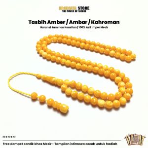 Tasbih Ambar / Amber / Kahroman Impor Mesir