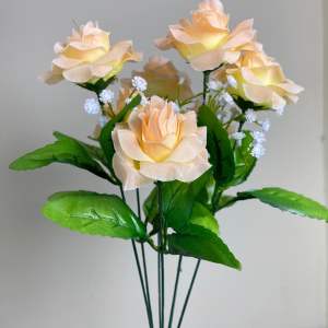 Bunga mawar buket palsu imitasi artificial dekorasi pernikahan