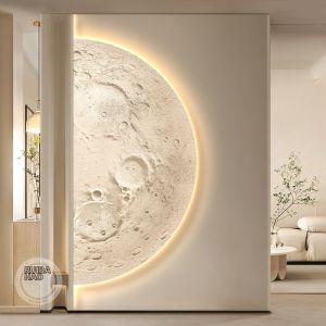 RUIBAHAO | Creamy French Style Moon Texture Decorative Wall Painting