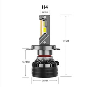 CAROLYN H7 H4 H11 9005 three-copper tube Led car headlight bulb 9006 Warm white Led headlight warm white