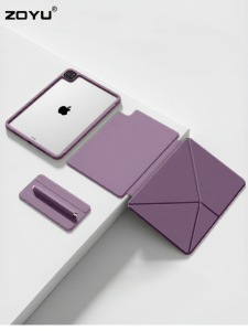 Zoyu | Magnetic Double-sided Case Anti-drop Protection Cooling Rotating Stand for iPad