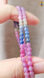 Collection Grade Faceted Duo Bao Colorful Sapphire Bracelet