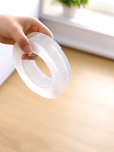 🇸🇬 (2mm thick) Double-Sided Tape Nano Tape Removable Reusable Waterproof Adhesive Tape Multi Purpose Traceless Adhesive