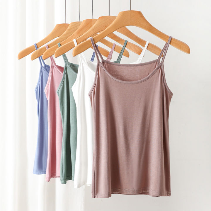 Ruizhijzg Ready stock Modal cotton Tank Top Ladies singlet