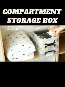 Transparent Compartment Storage Box With Lid/Underbed Large Capacity Organizer with wheels/rainbowculture