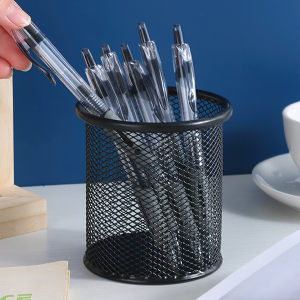 Giỏ Đựng Bút Lưới Sắt Văn Phòng Để Bàn - Ống Đựng Bút Kim Loại VUÔNG Văn Phòng Phẩm FELAA