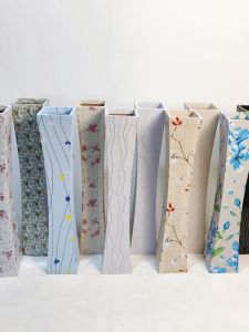 Rattan Woven Iron Art Simple Ceramic Imitation Flower Vase Living Room Stand Flower Insertion Large Resin Nordic Decoration Flower Pot Ornament