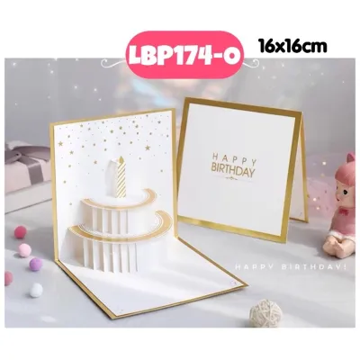 [LIL BUBBA] 3D CARD POP UP BIRTHDAY CARD FLOWER BOUQUET CARD
