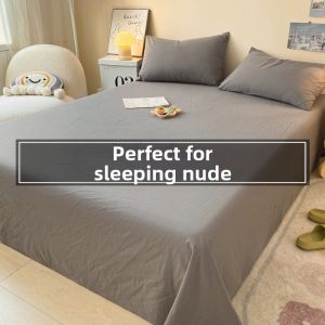 Cotton Solid Color Single Bed Sheet