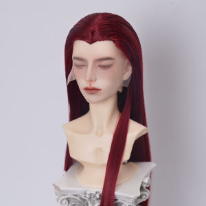 Soft High Temperature Fiber BJD/SD Wig Hand Hooked Middle Part Long