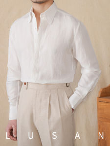 Áo Sơ Mi Dài Tay Phong Cách Vintage Thoáng KhíThoải Mái Từ Vải Linen và Lyocell