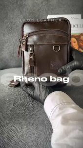 LEON LEATHER - Tas Selempang Kulit Asli RHENO BAG Sling Bag Bahan 100% Kulit Asli dengan Desain Fungsional