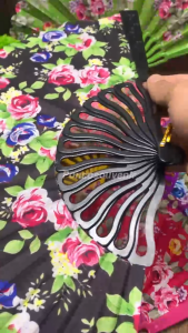 50 Pcs Kipas Satin Gelombang Tanpa Kemasan