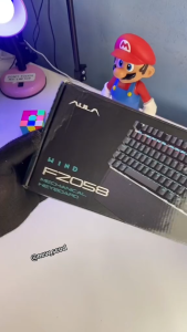 AULA Gaming Wired Keyboard Gaming Multimedia Keyboard Kabel USB Tipe F2058 Blue Switch104 Keys LED Light Komputer Gamers Original Garansi 1 Tahun