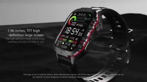 LIGE New Smart Watch 1.96 Inch Screen 420 MAh Bluetooth Call Voice Assistant Watch Sports Fitness Waterproof Smartwatch For Men