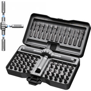 OIMG | 64 IN 1 Magnetic Ratchet Screwdriver Set T Handle Ratchet Screwdriver Kits with S2 Steel Bits for Furniture DIY Motorcycles Cars