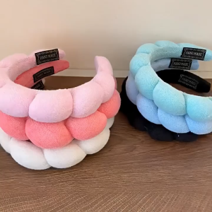 Colorful cloud print high crown headand  for womenhair accessories for women