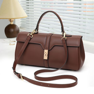 Aidrani Genuine leather womens handbag rectangular bag 100% cowhide crossbody bag with large capacity