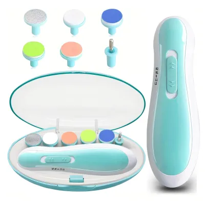 1pc Baby Nail Trimmer Safe Electric Baby Nail Clipper Baby Nail File with LED Light for Newborn Toddler