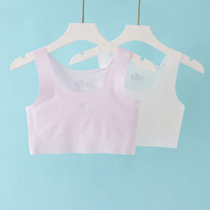 Developing Stage Girls Underwear Thin Model for 9-12 Years Old Children Sweet Style Nylon Fabric Summer Season Innerwear