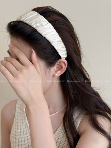 Băng Đô Vải Hàn Quốc Viền Rộng Cho Nữ 2025 Mẫu Mới Cao Trên Đầu Thường Ngày Mang Ngoài Trời Kẹp Tóc Phụ Kiện Tóc