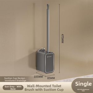 Wall-Mounted Easy-Install Long-Handle Toilet Brush