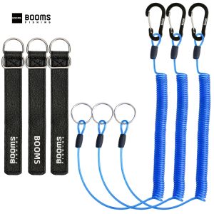 Booms Fishing | 3 Chiếc 2M Dây Buộc Cuộn Dây Câu Cá Có Carabiner Chèo Thuyền Dây Cao Su TPU Đầu Nối Dây Thép Cho Dụng Cụ Câu Cá Cắm Trại