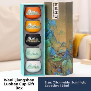 Guochao Hand-painted Tea Cup Gift Box Pack