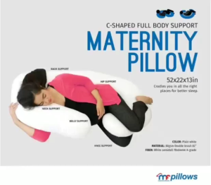 -100% AUTHENTIC Mandaue Foam MATERNITY PILLOW  55 x 22 x 13 inches.