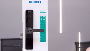 Bộ khóa cửa thông minh Gateway điều khiển từ xa vân tay thẻ từ mật khẩu và chìa cơ Philips DDL610-5HBS