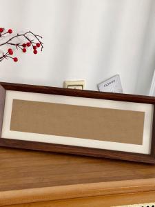 Empty Frame Decorative Painting Frame Long Rectangle Wooden Stand Display Graduation Photo Frame Home Decor Chinese Style